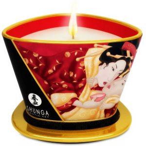 Vela de Massagem Morangos 170ml - Shunga
